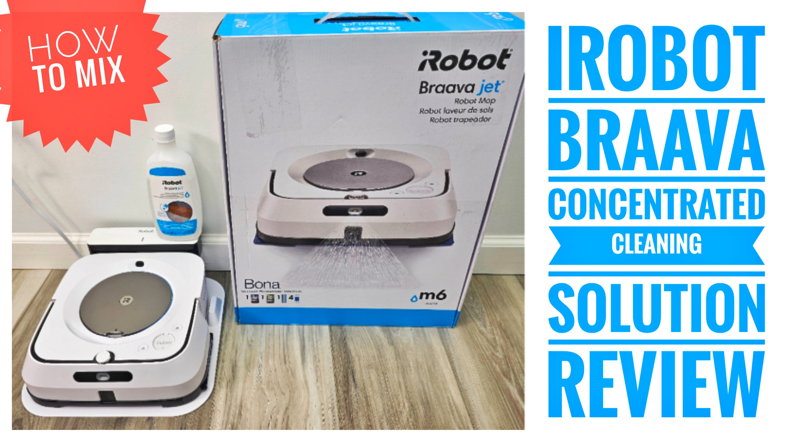 Watch iRobot Braava Jet M6 Cleaning Solution Review & How To Mix